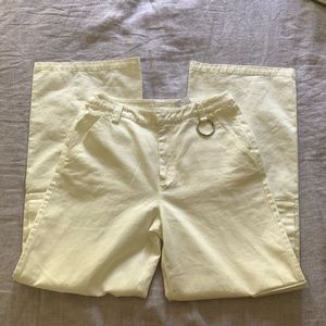 BRANDNEW Résumé White Wide Leg Cargo Pants